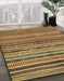 Abstract Gold Modern Rug in Family Room, abs2289