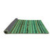 Sideview of Abstract Turquoise Modern Rug, abs2289turq