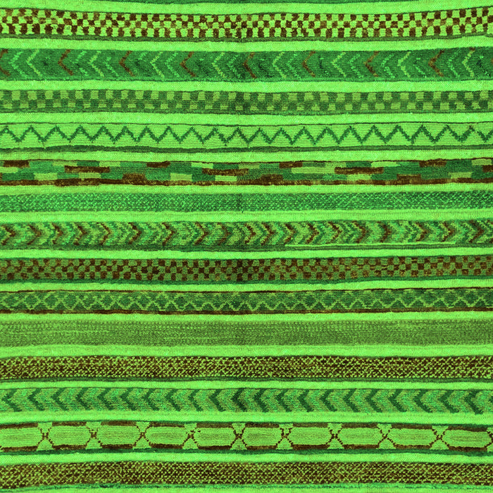 Machine Washable Abstract Green Modern Area Rugs, wshabs2289grn