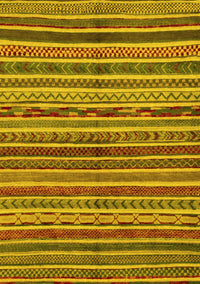 Abstract Yellow Modern Rug, abs2289yw