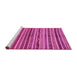 Sideview of Machine Washable Abstract Pink Modern Rug, wshabs2289pnk