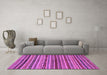 Machine Washable Abstract Purple Modern Area Rugs in a Living Room, wshabs2289pur