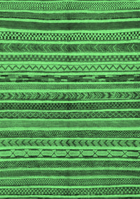 Abstract Emerald Green Modern Rug, abs2289emgrn