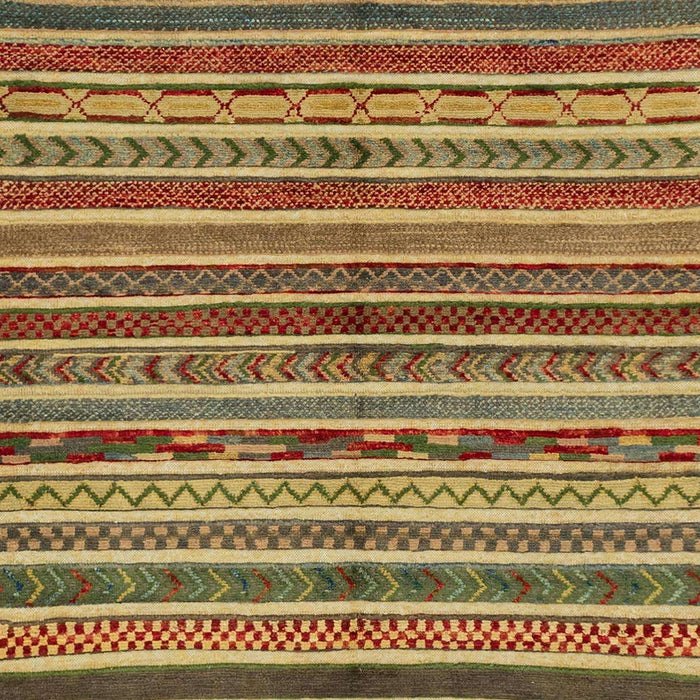 Machine Washable Abstract Gold Rug, wshabs2289