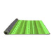 Sideview of Abstract Green Modern Rug, abs228grn