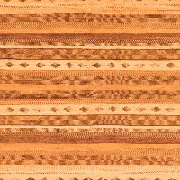 Square Abstract Orange Modern Rug, abs228org