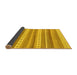 Sideview of Abstract Yellow Modern Rug, abs228yw