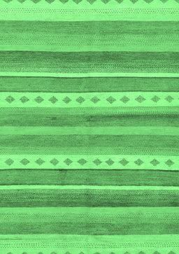 Abstract Emerald Green Modern Rug, abs228emgrn