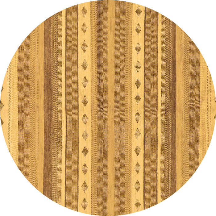 Round Machine Washable Abstract Brown Modern Rug, wshabs228brn