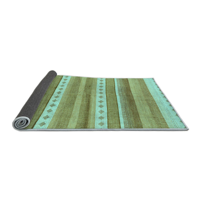Sideview of Abstract Light Blue Modern Rug, abs228lblu