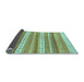 Sideview of Abstract Light Blue Modern Rug, abs228lblu