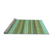 Sideview of Machine Washable Abstract Light Blue Modern Rug, wshabs228lblu