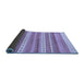 Sideview of Abstract Blue Modern Rug, abs228blu