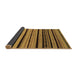 Sideview of Abstract Brown Modern Rug, abs2290brn