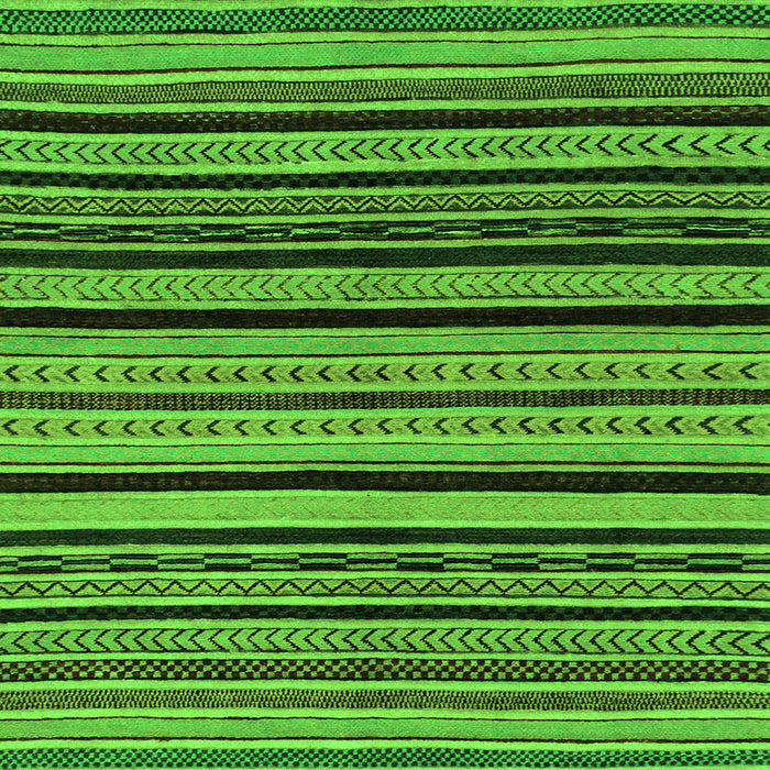 Square Machine Washable Abstract Green Modern Area Rugs, wshabs2290grn