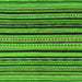 Square Machine Washable Abstract Green Modern Area Rugs, wshabs2290grn