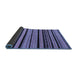 Sideview of Abstract Blue Modern Rug, abs2290blu