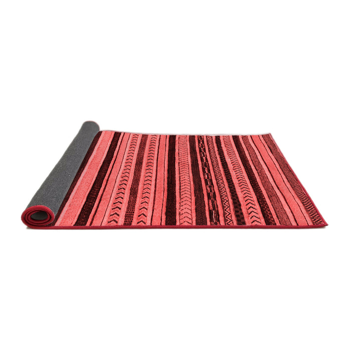 Abstract Red Modern Area Rugs