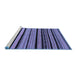 Sideview of Machine Washable Abstract Blue Modern Rug, wshabs2290blu