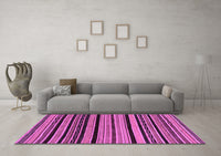 Machine Washable Abstract Purple Modern Rug, wshabs2290pur