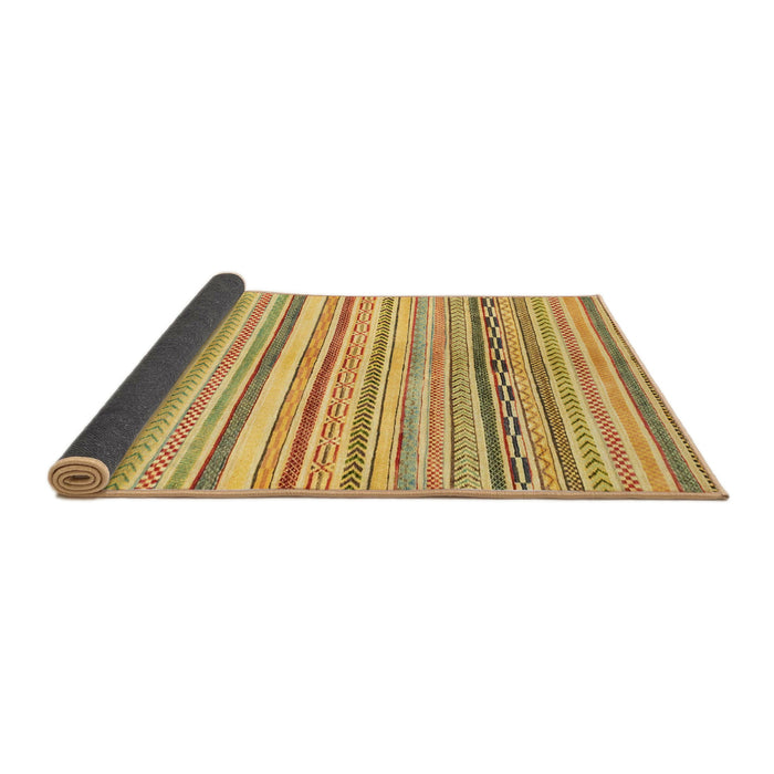 Sideview of Abstract Sedona Brown Modern Rug, abs2291