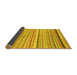 Sideview of Abstract Yellow Modern Rug, abs2291yw