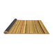 Sideview of Abstract Brown Modern Rug, abs2291brn