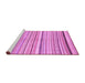 Sideview of Machine Washable Abstract Purple Modern Area Rugs, wshabs2291pur