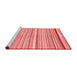 Modern Red Washable Rugs