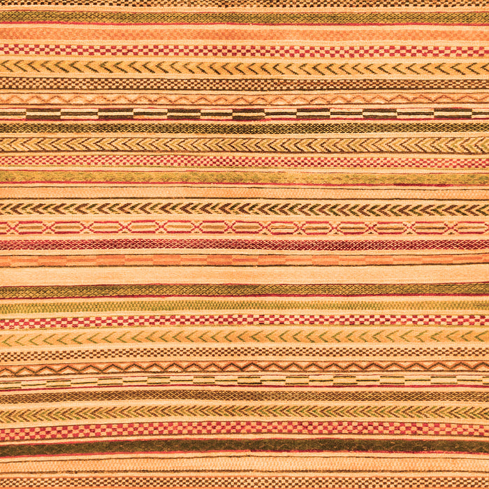 Square Abstract Orange Modern Rug, abs2291org