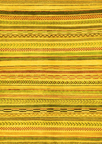 Abstract Yellow Modern Rug, abs2291yw