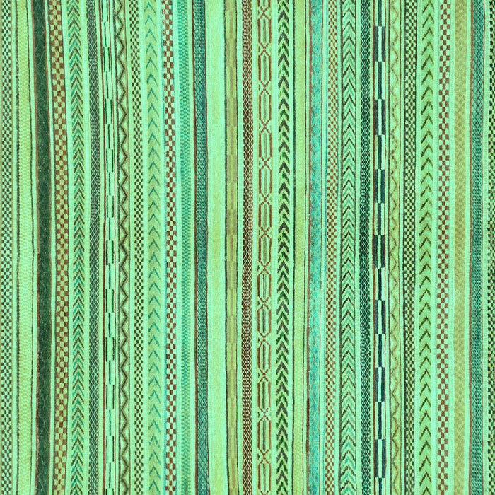 Square Machine Washable Abstract Turquoise Modern Area Rugs, wshabs2291turq