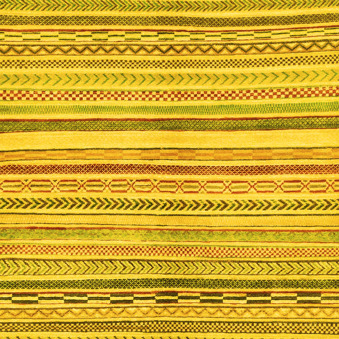 Machine Washable Abstract Yellow Modern Rug, wshabs2291yw