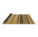 Sideview of Abstract Saddle Brown Modern Rug, abs2292