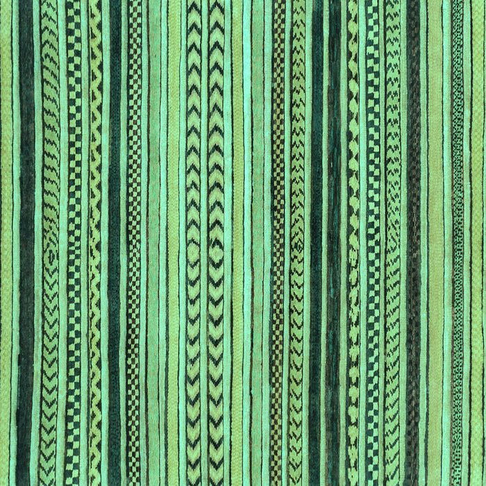 Square Machine Washable Abstract Turquoise Modern Area Rugs, wshabs2292turq