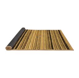 Sideview of Abstract Brown Modern Rug, abs2292brn
