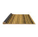 Sideview of Abstract Brown Modern Rug, abs2292brn