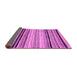 Sideview of Abstract Purple Modern Rug, abs2292pur