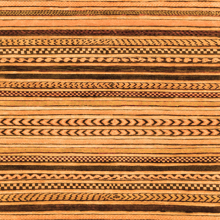 Square Abstract Orange Modern Rug, abs2292org