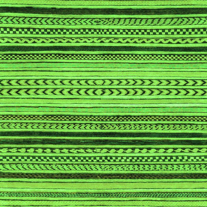 Square Machine Washable Abstract Green Modern Area Rugs, wshabs2292grn