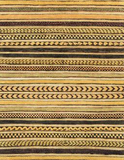 Machine Washable Abstract Saddle Brown Rug, wshabs2292