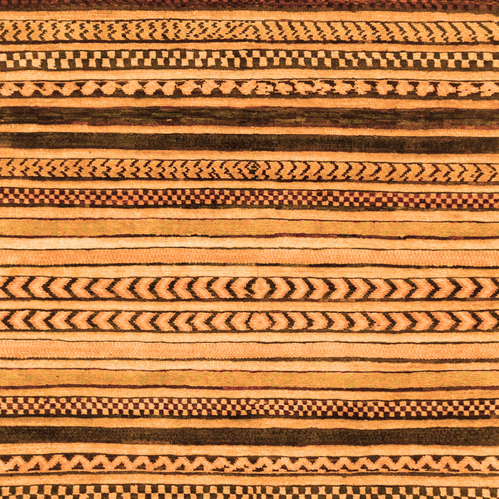 Machine Washable Abstract Orange Modern Area Rugs, wshabs2292org