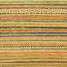 Square Abstract Saffron Yellow Modern Rug, abs2293