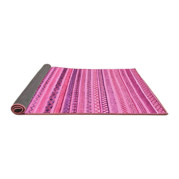 Sideview of Abstract Pink Modern Rug, abs2293pnk