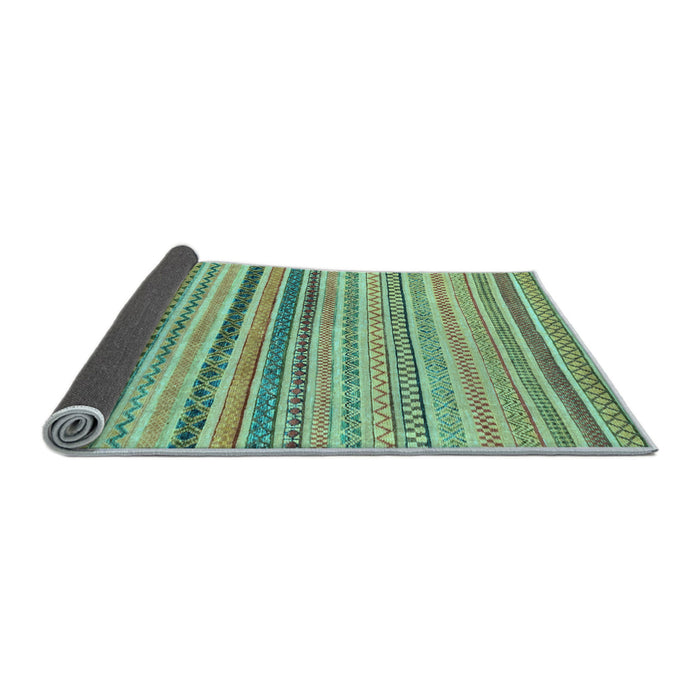 Sideview of Abstract Light Blue Modern Rug, abs2293lblu