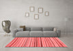 Modern Red Washable Rugs