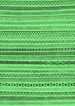 Abstract Emerald Green Modern Rug, abs2293emgrn