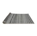 Sideview of Abstract Gray Modern Rug, abs2293gry