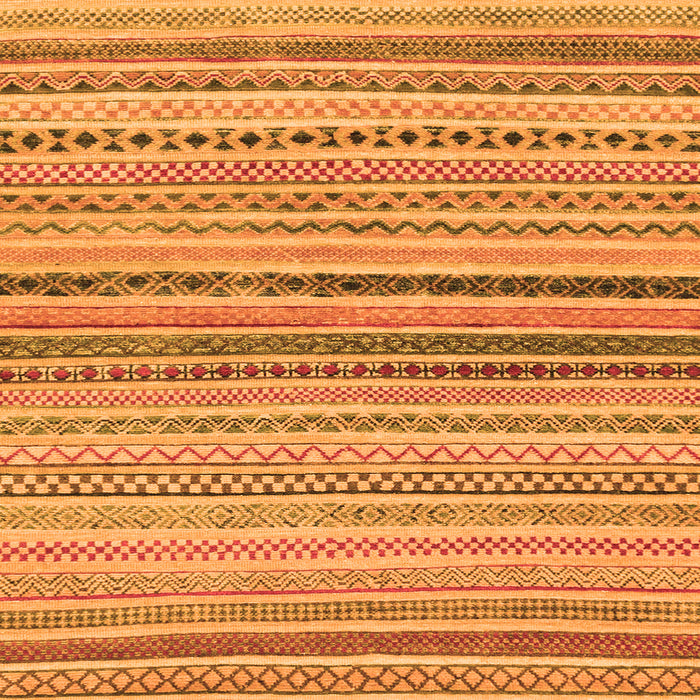 Square Abstract Orange Modern Rug, abs2293org