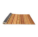 Sideview of Abstract Orange Modern Rug, abs2294org